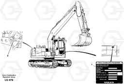 31002 Product identification plate EC200 SER NO 2760-, Volvo Construction Equipment