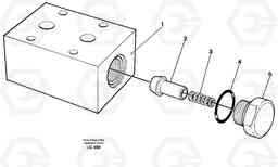 41492 Anticavitation valve EC200 SER NO 2760-, Volvo Construction Equipment