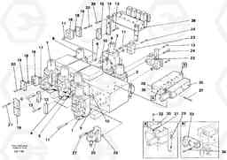 59331 Main valve block, valves EW230B SER NO 1736-, Volvo Construction Equipment