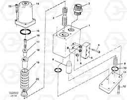 98250 Overcenter valve EW230B SER NO 1736-, Volvo Construction Equipment