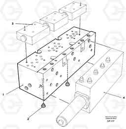 30314 Mounting plate EW230B SER NO 1736-, Volvo Construction Equipment