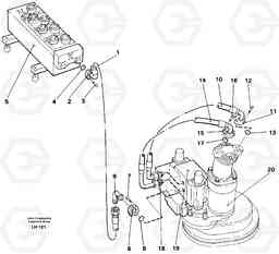 86760 Hydraulic system, slewing EW230B SER NO 1736-, Volvo Construction Equipment