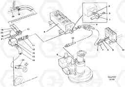 38261 Hydraulic system, return lines EW230B SER NO 1736-, Volvo Construction Equipment