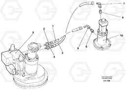 38075 Hydraulic system, Outriggers, Dozer blade (superstructure) EW230B SER NO 1736-, Volvo Construction Equipment