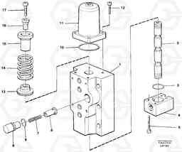 106543 Four-way valve Primary transport EW230B SER NO 1736-, Volvo Construction Equipment