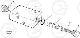 30318 Connection valve EW230B SER NO 1736-, Volvo Construction Equipment