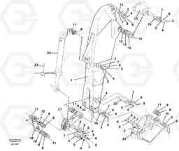 40011 Backhoe dipper arm 2.80m EW230B SER NO 1736-, Volvo Construction Equipment