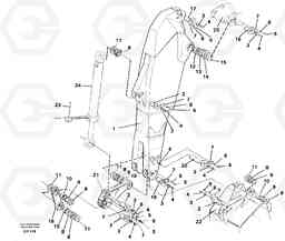 40017 Backhoe dipper arm 3.30m EW230B SER NO 1736-, Volvo Construction Equipment