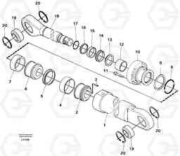 49470 Boom cylinder EW230B SER NO 1736-, Volvo Construction Equipment