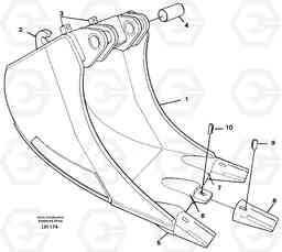 39667 Cable bucket EW230B SER NO 1736-, Volvo Construction Equipment