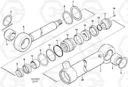 39670 Hydraulic cylinder EW230B SER NO 1736-, Volvo Construction Equipment