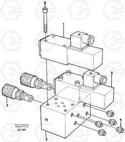 45085 Control block, end pos. dampening EW230B SER NO 1736-, Volvo Construction Equipment