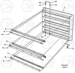 29755 Door Lh, rear EW230B SER NO 1736-, Volvo Construction Equipment