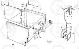 39848 Door Rh, rear EW230B SER NO 1736-, Volvo Construction Equipment