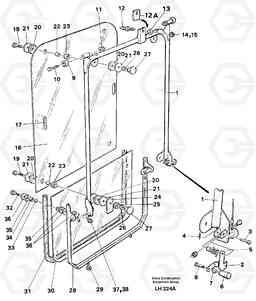 14309 Front window EW230B SER NO 1736-, Volvo Construction Equipment