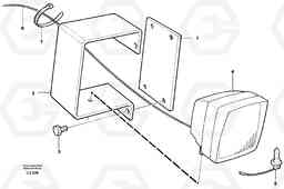 36896 Working lamp on boom EW230B SER NO 1736-, Volvo Construction Equipment