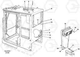 39864 Air duct Cab EW230B SER NO 1736-, Volvo Construction Equipment