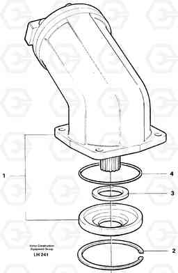 11882 Hydraulic motor, slew gear box EW230B SER NO 1736-, Volvo Construction Equipment