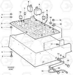 40826 Electrical distribution box EW230B SER NO 1736-, Volvo Construction Equipment