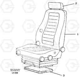 30460 Operator seat Viking EW230B SER NO 1736-, Volvo Construction Equipment