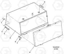 37051 Toolbox EW230B SER NO 1736-, Volvo Construction Equipment