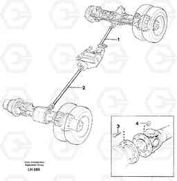29731 Propeller shafts Mounting EW230B SER NO 1736-, Volvo Construction Equipment