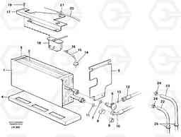 11869 Evaporator with fitting parts Cooling agent R12 EW230B SER NO 1736-, Volvo Construction Equipment