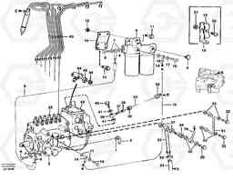 41772 Fuel system EW230B SER NO 1736-, Volvo Construction Equipment