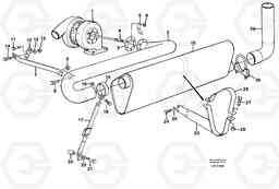 90142 Exhaust system EW230B SER NO 1736-, Volvo Construction Equipment