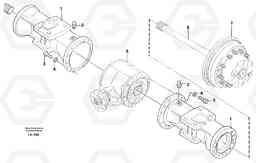 29737 Axle beam. Rear EW230B SER NO 1736-, Volvo Construction Equipment