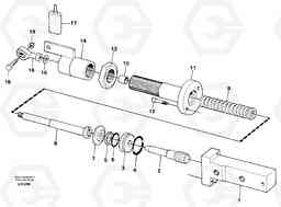 19844 Hydraulic cylinder EW230B SER NO 1736-, Volvo Construction Equipment