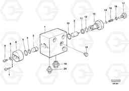 39829 Hydraulic lock EW230B SER NO 1736-, Volvo Construction Equipment