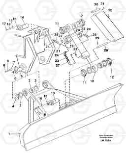 39671 Dozer blade 2,5m, 2,6m EW230B SER NO 1736-, Volvo Construction Equipment