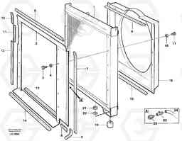 41787 Radiator EW230B SER NO 1736-, Volvo Construction Equipment