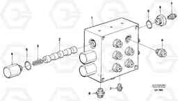 38088 Valve Outriggers/dozerblade EW230B SER NO 1736-, Volvo Construction Equipment