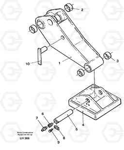 39674 Outrigger Flexible plates EW230B SER NO 1736-, Volvo Construction Equipment