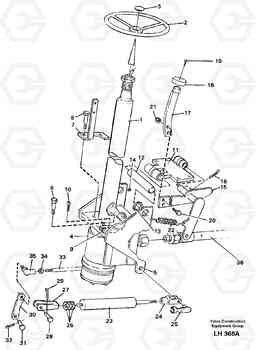 39254 Adjustable steering column EW230B SER NO 1736-, Volvo Construction Equipment