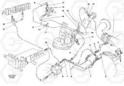 44466 Hydraulic line, servo pump EW230B SER NO 1736-, Volvo Construction Equipment