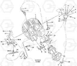 37754 Hydraulic system, pump installation EW230B SER NO 1736-, Volvo Construction Equipment