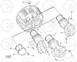 91119 Pump installation EW230B SER NO 1736-, Volvo Construction Equipment