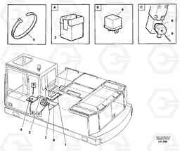 19851 Electric installation for materials handling equipment. EW230B SER NO 1736-, Volvo Construction Equipment