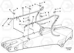 26533 Hammer hydraulics for dipper arm incl. shut-offcocks EW230B SER NO 1736-, Volvo Construction Equipment