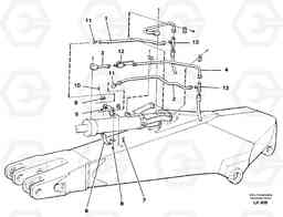 45095 Parallel connected grab hydraulics on dipper arm EW230B SER NO 1736-, Volvo Construction Equipment