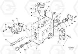 38727 Control block for hydraulic hammer. EW230B SER NO 1736-, Volvo Construction Equipment