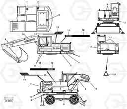 29508 Sign plates and transfer,outer location EW230B SER NO 1736-, Volvo Construction Equipment