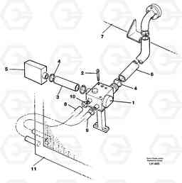 29520 Hydraulic system, oil cooler EW230B SER NO 1736-, Volvo Construction Equipment