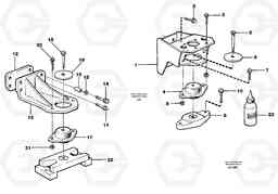 19828 Engine mounting EW230B SER NO 1736-, Volvo Construction Equipment