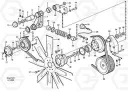 41788 Fan and installation components EW230B SER NO 1736-, Volvo Construction Equipment