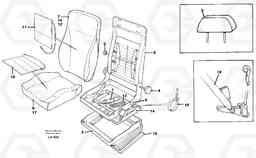 14571 Operator seat Be-ge EW230B SER NO 1736-, Volvo Construction Equipment