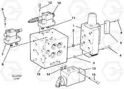 60281 Slew valve assembly Valves EC230B SER NO 5252-, Volvo Construction Equipment